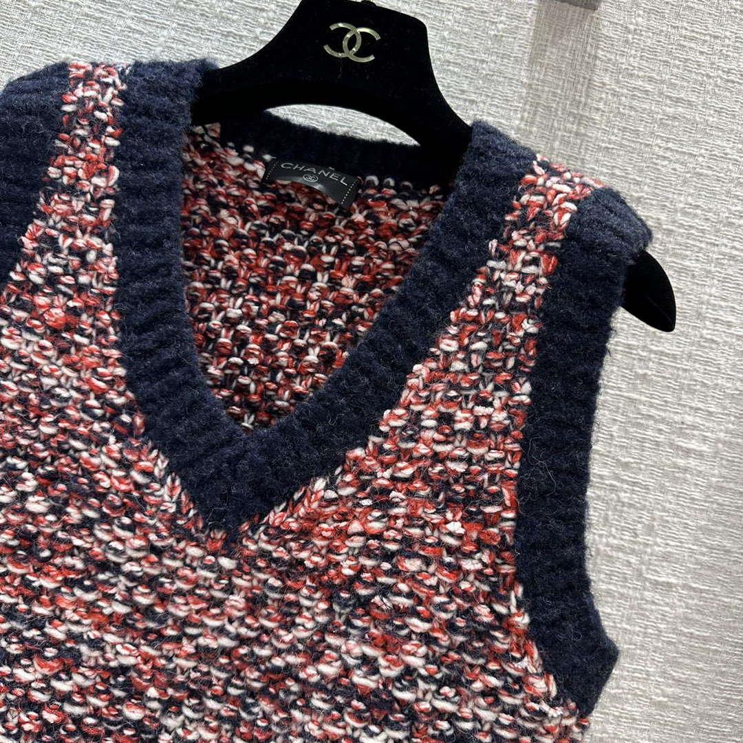 Chanel Women’s Fashion Clothing Knitted Sleeveless Dress C58807