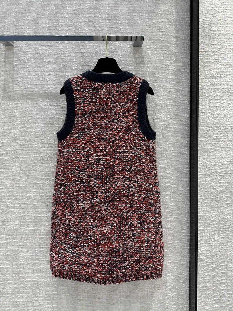 Chanel Women’s Fashion Clothing Knitted Sleeveless Dress C58807