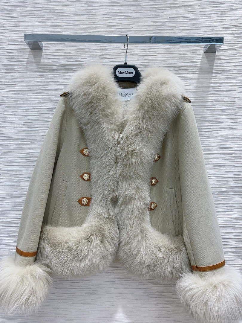 Max Mara Women’s Fashion Clothing Fur Coat M78363