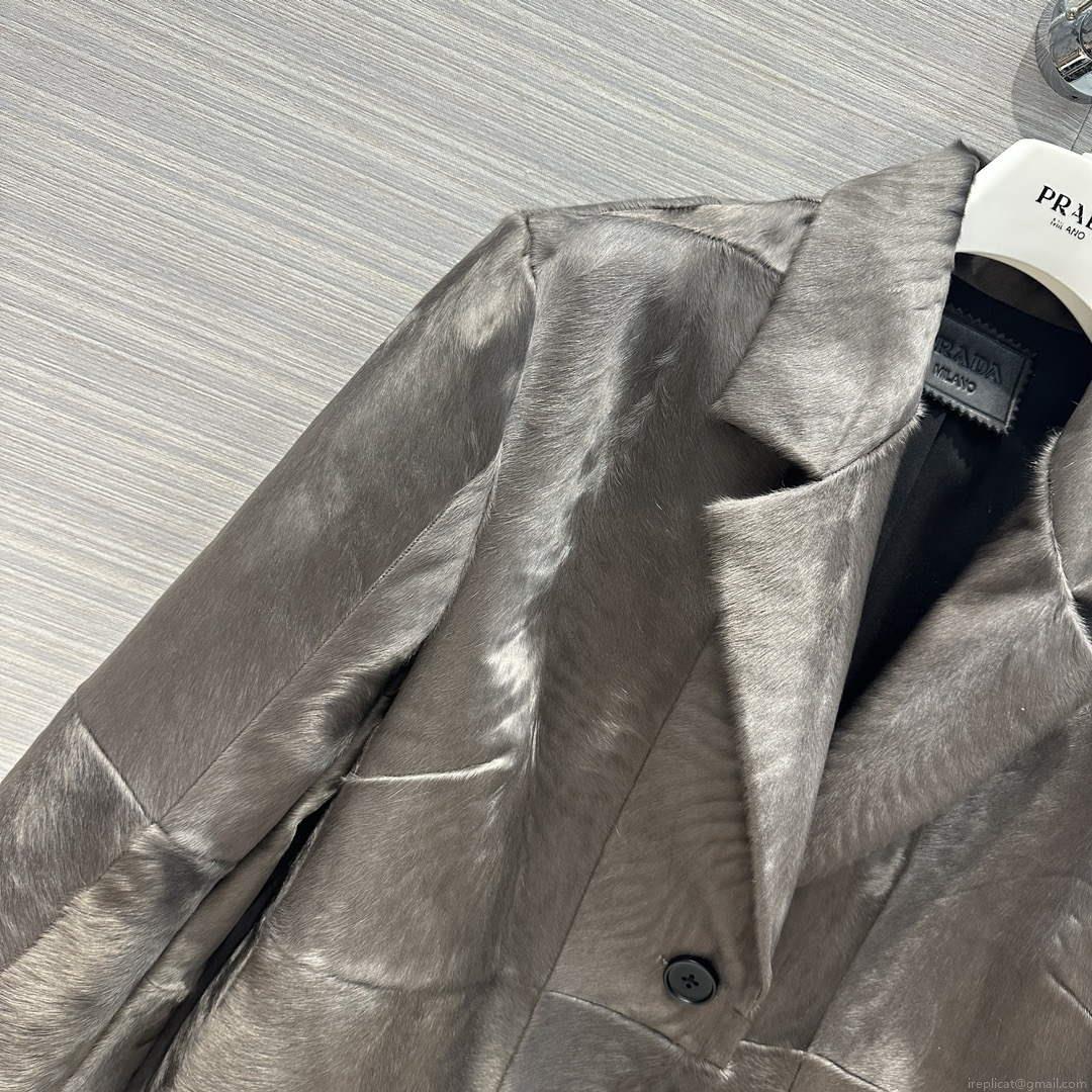 Prada Women’s Fashion Clothing Sheepskin Suit Coat P99467