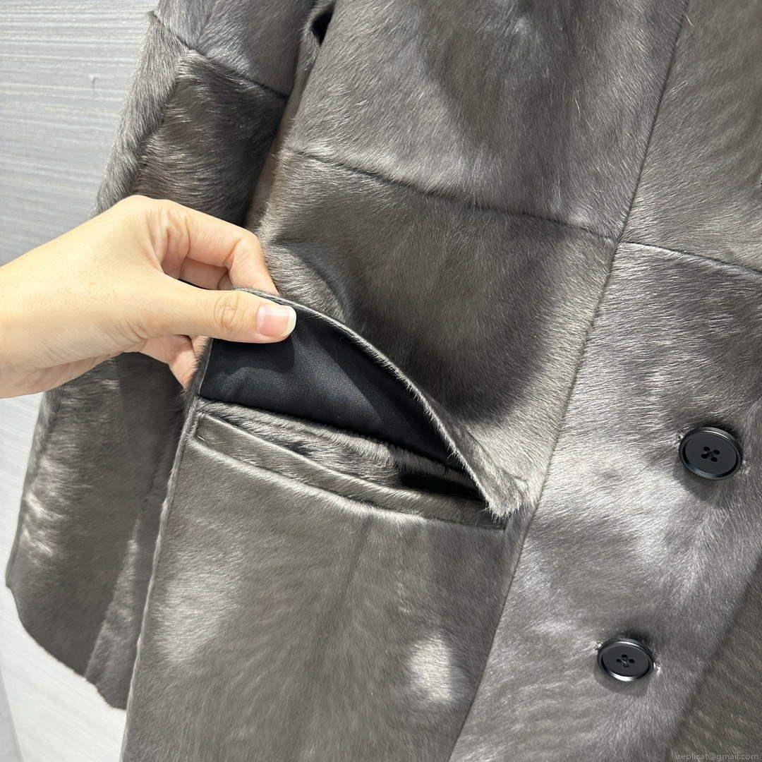 Prada Women’s Fashion Clothing Sheepskin Suit Coat P99467