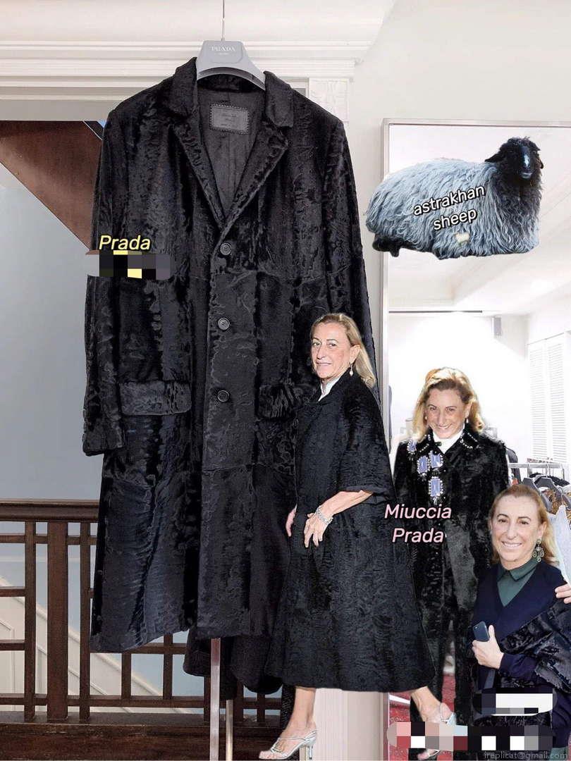 Prada Women’s Fashion Clothing Sheepskin Suit Coat P99468
