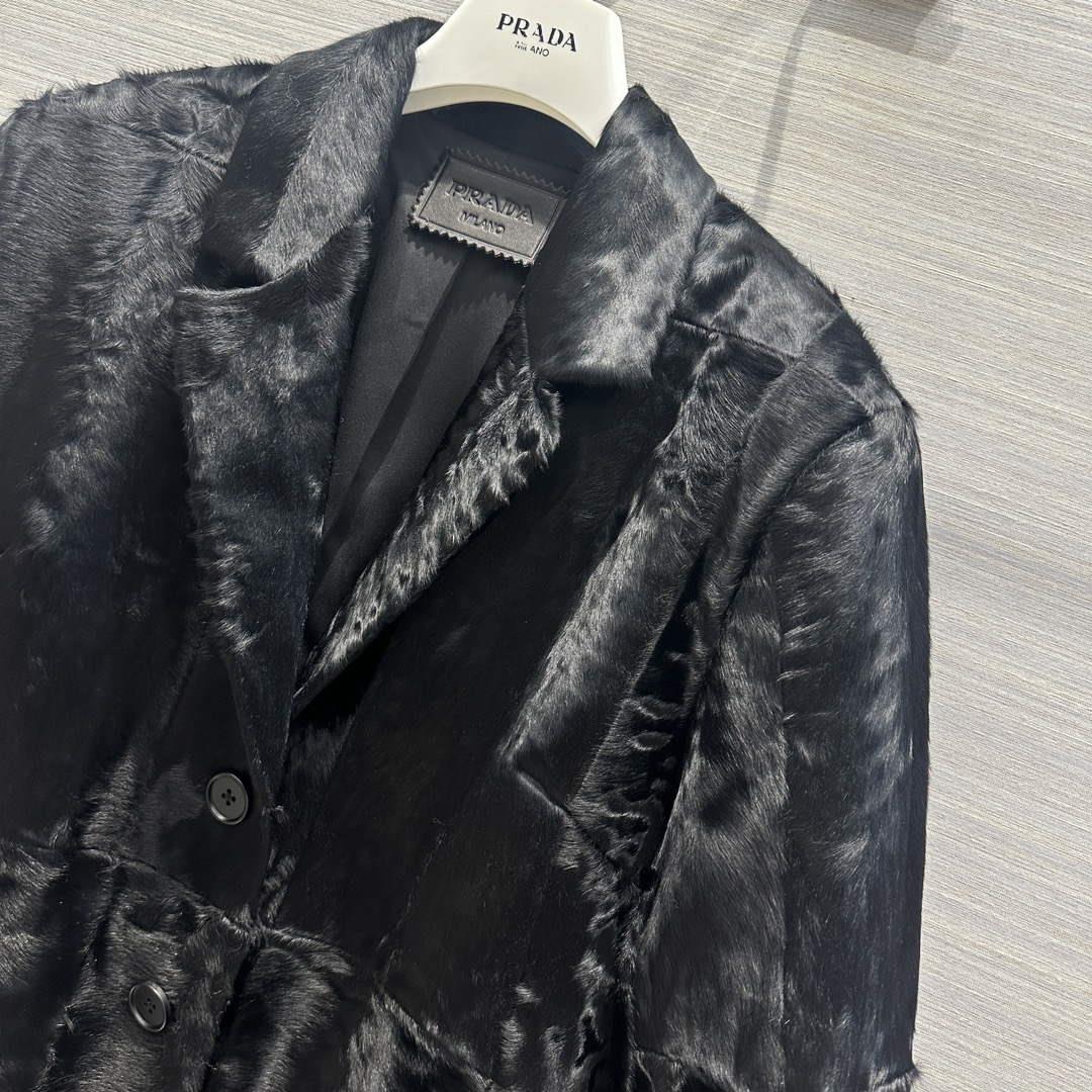Prada Women’s Fashion Clothing Sheepskin Suit Coat P99468