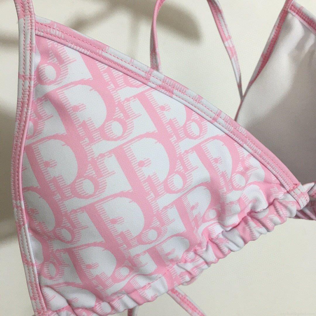 Dior Women’s Designer inspired monogram pink trotter bikini swimsuit swimming suit 38095