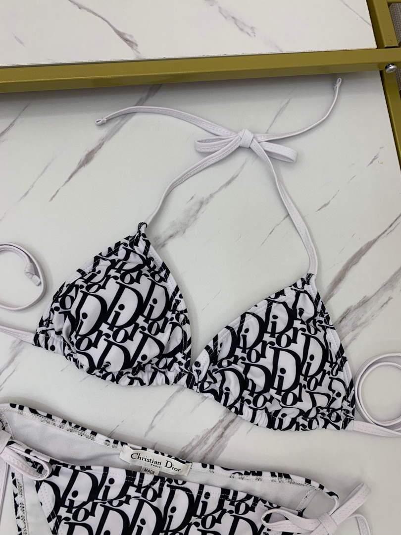 Dior Women’s Designer inspired monogram pink trotter White and black swimsuit swimming suit 38097