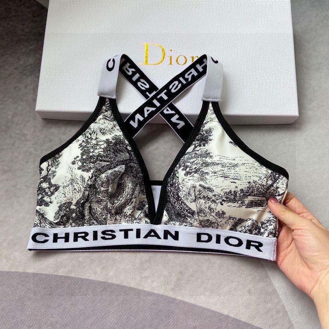 Dior Women’s Designer monogram animal icon Gray swimsuit swimming suit 38098