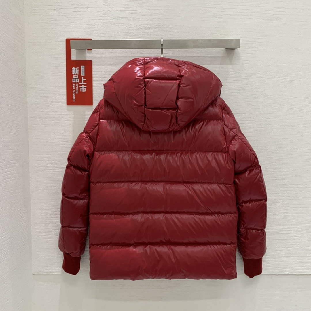 Moncler H20911A Women’s Men’s Lunetiere Short Down Jacket Red 88643