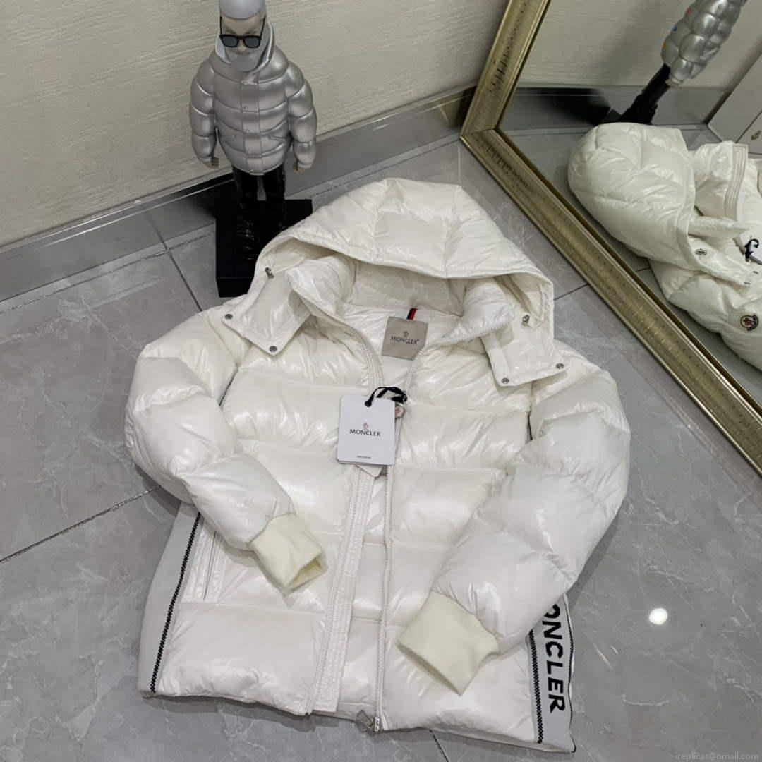 Moncler H20911A Women’s Men’s Lunetiere Short Down Jacket White 88644