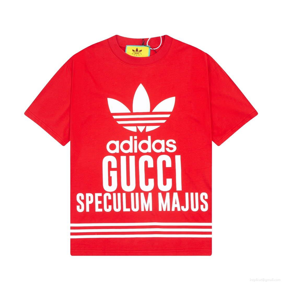Gucci 616036 Adidas x Gucci Cotton Jersey Men Women’s T-shirt G38681