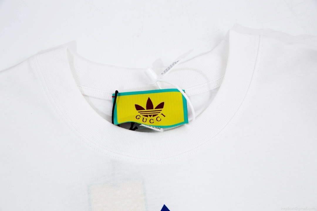 Gucci 616036 Adidas x Gucci Cotton Jersey Men Women’s T-shirt G38686
