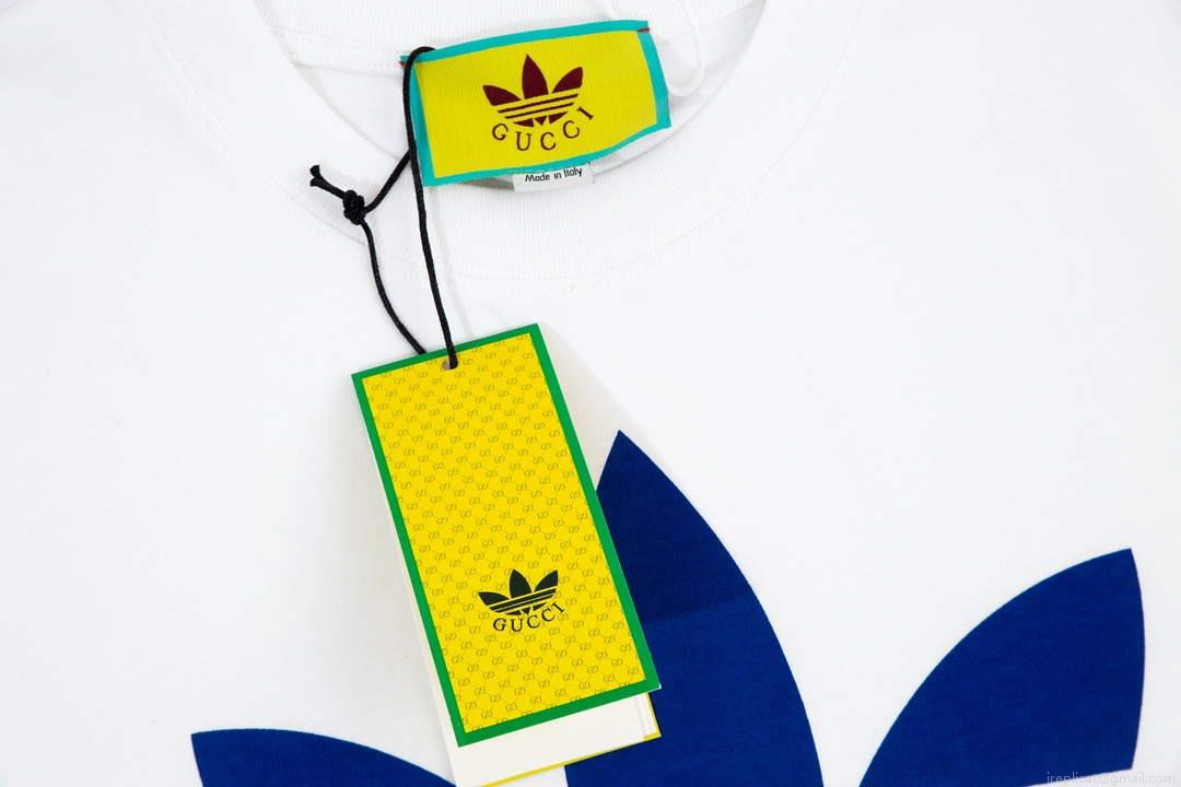 Gucci 616036 Adidas x Gucci Cotton Jersey Men Women’s T-shirt G38686