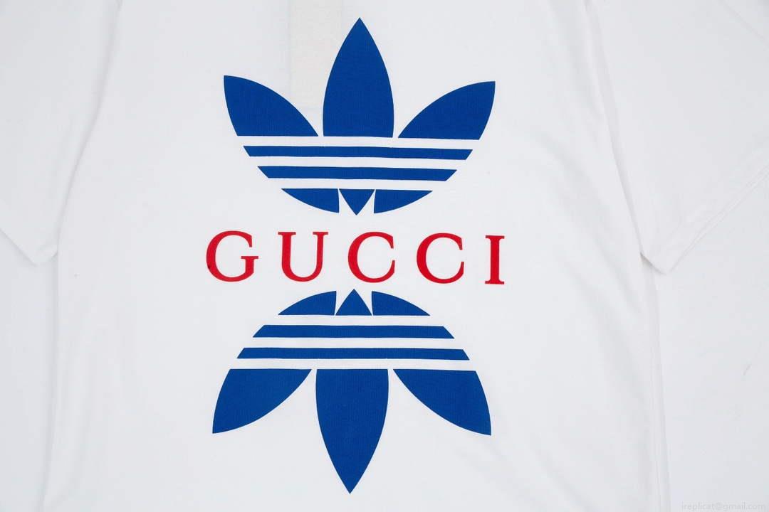 Gucci 616036 Adidas x Gucci Cotton Jersey Men Women’s T-shirt G38686