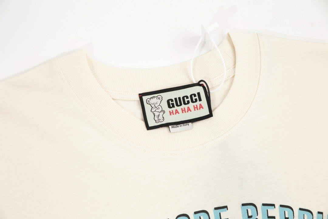 Gucci 457095 Logo print cotton jersey Men Women’s T-shirt G38693