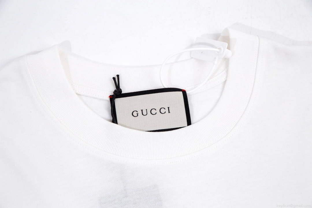 Gucci 457095 Logo print cotton jersey Men Women’s T-shirt G38696