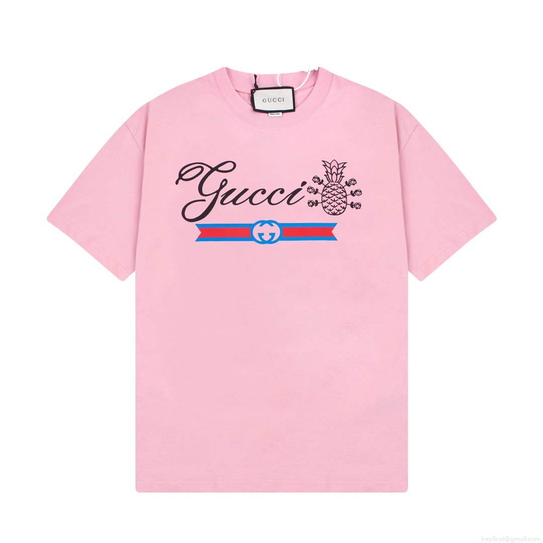 Gucci 457095 Logo print cotton jersey Men Women’s T-shirt G38697