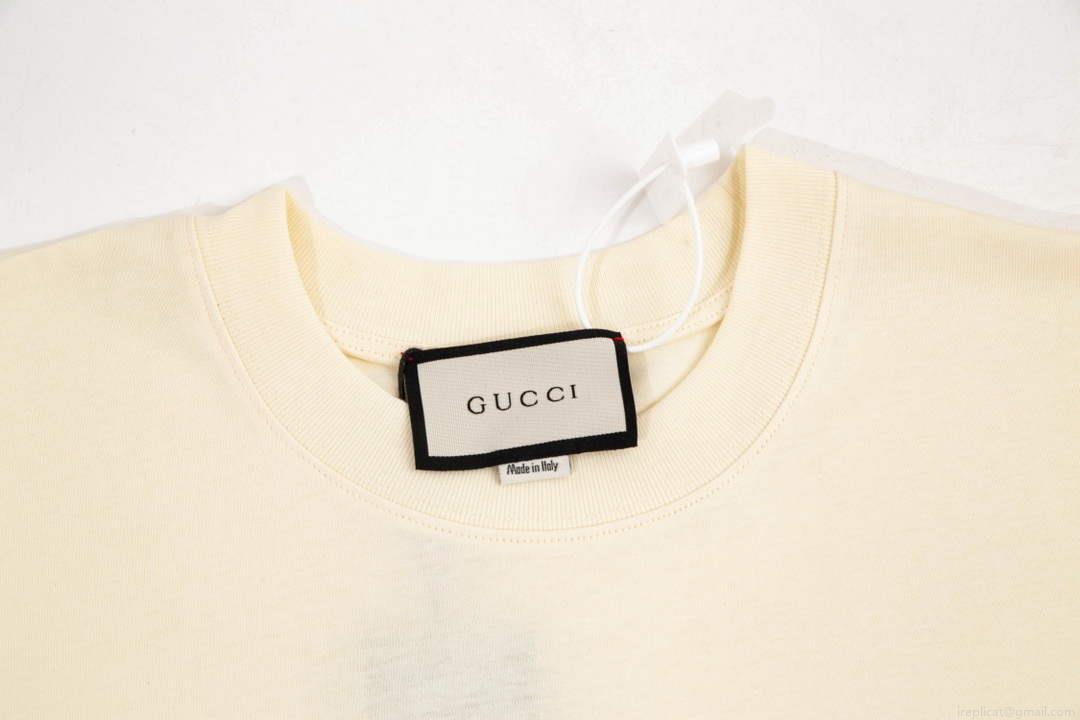 Gucci 457095 Logo print cotton jersey Men Women’s T-shirt G38698