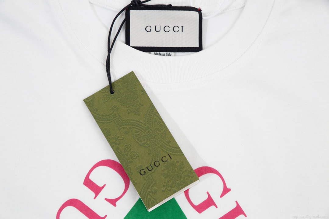 Gucci 457095 Logo print cotton jersey Men Women’s T-shirt G38704