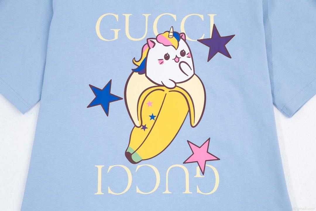 Gucci 457095 Logo print cotton jersey Men Women’s T-shirt G38708