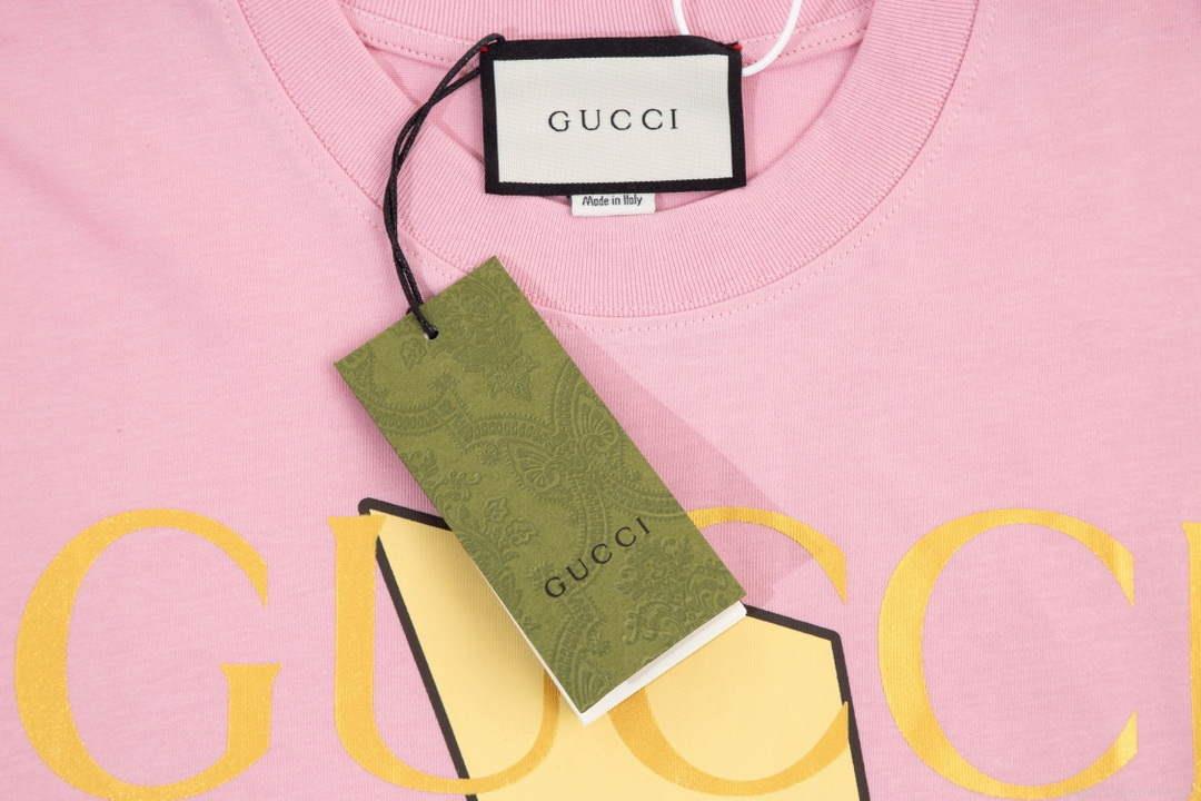 Gucci 457095 Logo print cotton jersey Men Women’s T-shirt G38709