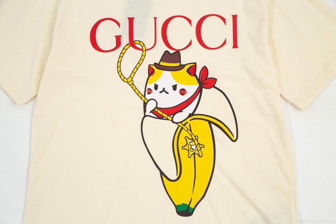 Gucci 457095 Logo print cotton jersey Men Women’s T-shirt G38712
