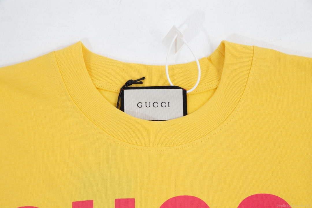 Gucci 457095 Logo print cotton jersey Men Women’s T-shirt G38716