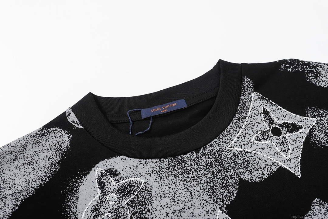 LV 1AAU5B Louis Vuitton Print Cotton Jersey Men Women’s T-shirt L56200