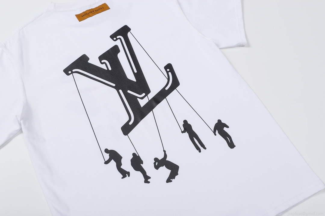 LV 1AAU5B Louis Vuitton Print Cotton Jersey Men Women’s T-shirt L56205