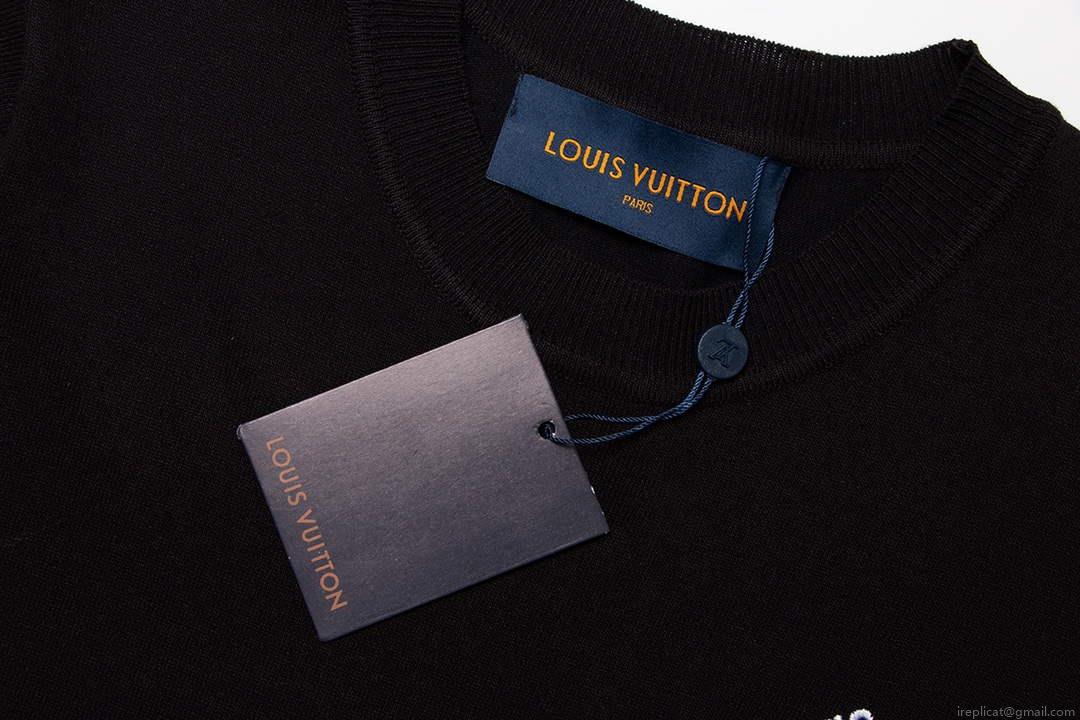 LV 1AAU5B Louis Vuitton Print Cotton Jersey Men Women’s T-shirt L56213