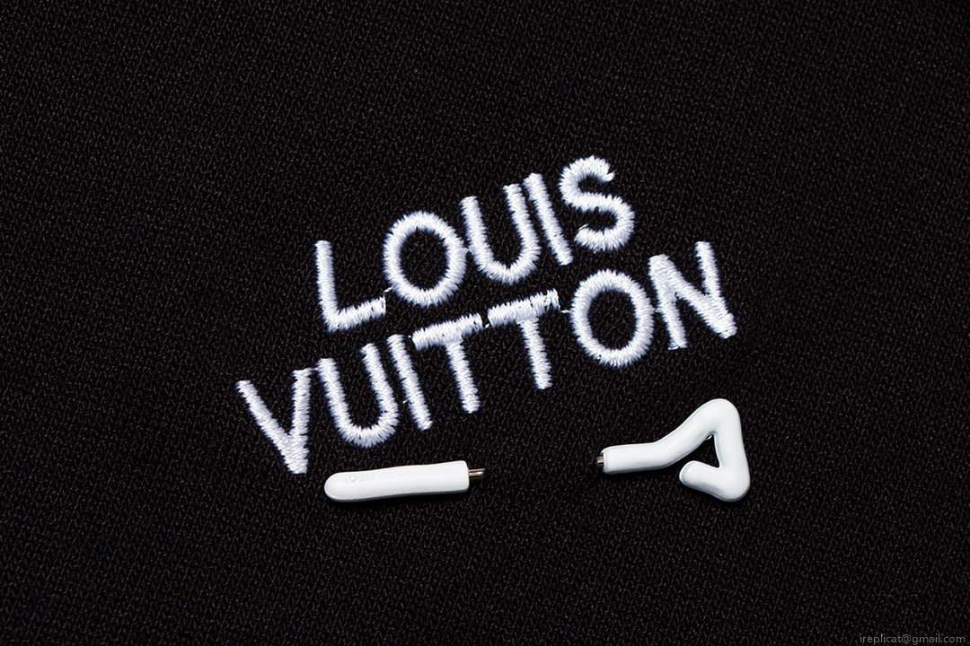 LV 1AAU5B Louis Vuitton Print Cotton Jersey Men Women’s T-shirt L56213