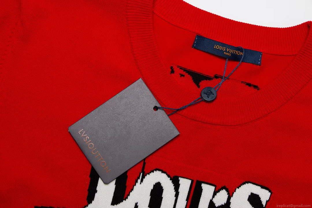LV 1AAU5B Louis Vuitton Print Cotton Jersey Men Women’s T-shirt L56217