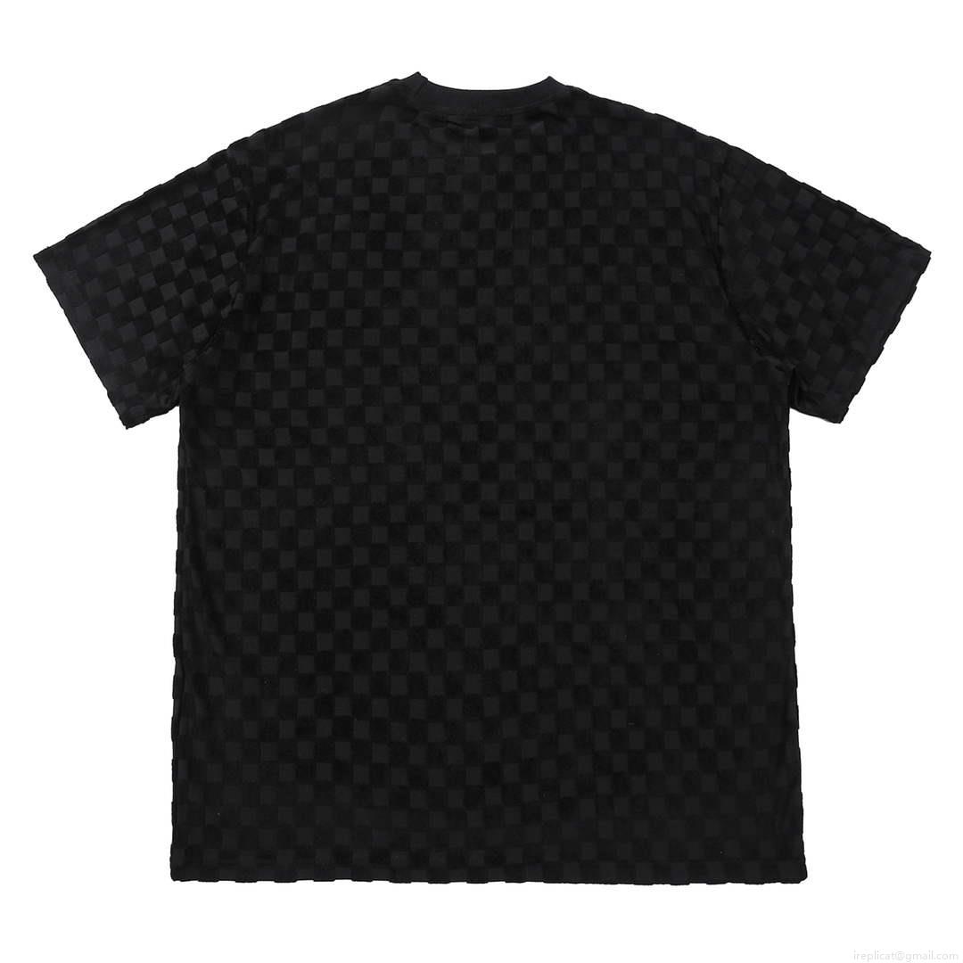 LV 1AAU5B Louis Vuitton New Towel Embroidery Men Women’s T-shirt L56219