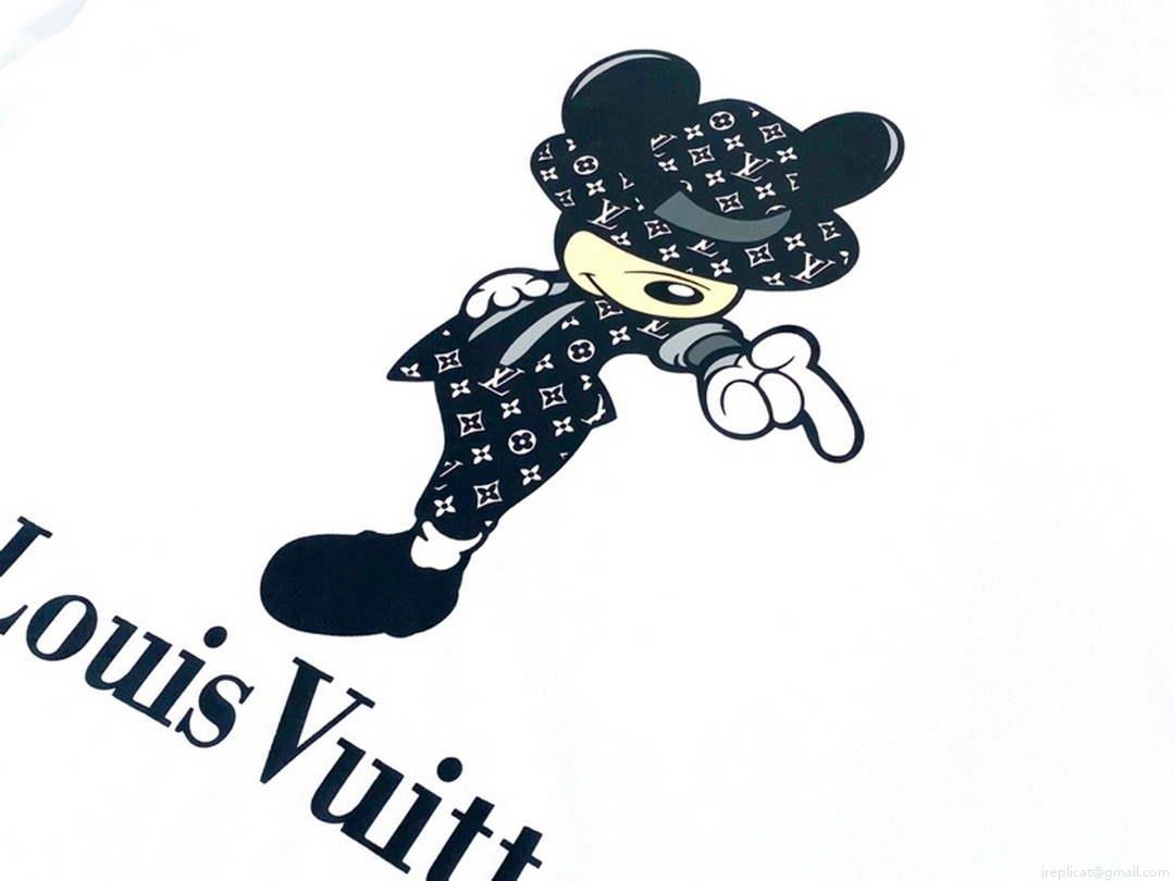 LV 1AB4UM Louis Vuitton Print Cotton Jersey Men Women’s T-shirt L56226