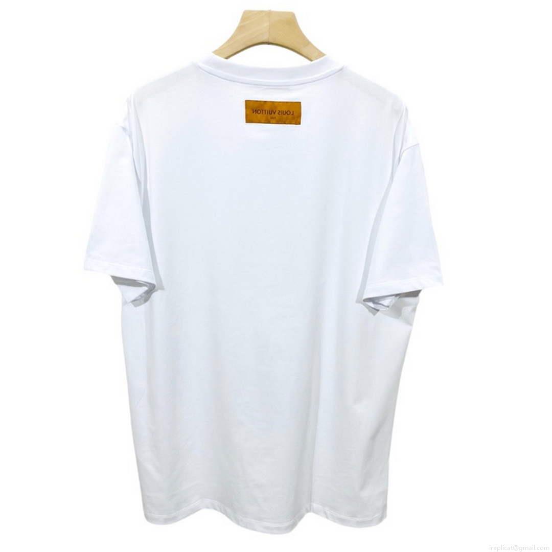 LV 1AB4UM Louis Vuitton Print Cotton Jersey Men Women’s T-shirt L56230