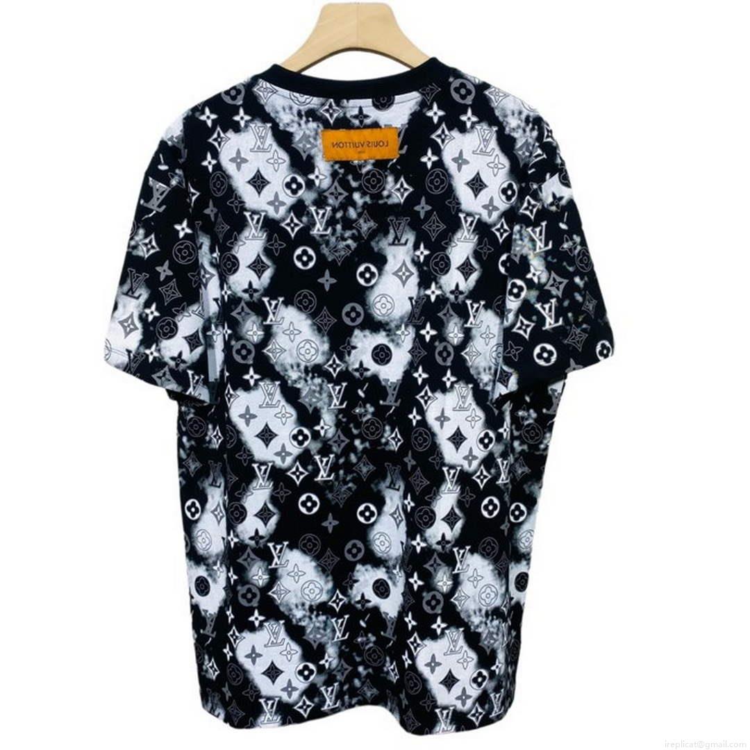 LV 1AB4UM Louis Vuitton Print Cotton Jersey Men Women’s T-shirt L56231