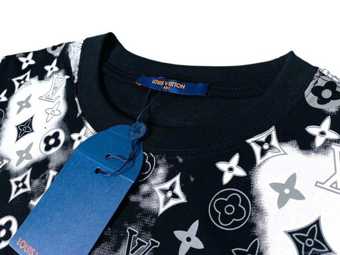 LV 1AB4UM Louis Vuitton Print Cotton Jersey Men Women’s T-shirt L56231