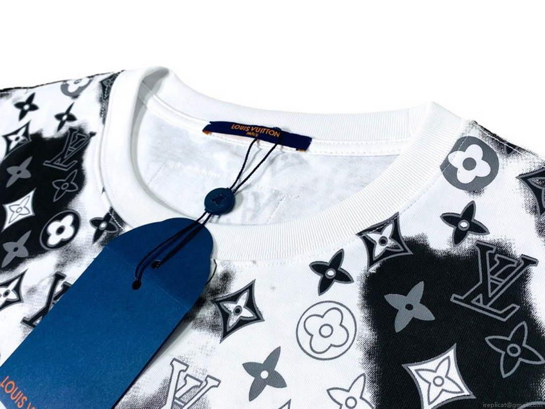 LV 1AB4UM Louis Vuitton Print Cotton Jersey Men Women’s T-shirt L56232