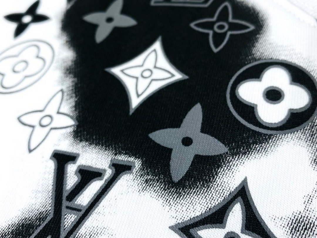 LV 1AB4UM Louis Vuitton Print Cotton Jersey Men Women’s T-shirt L56232