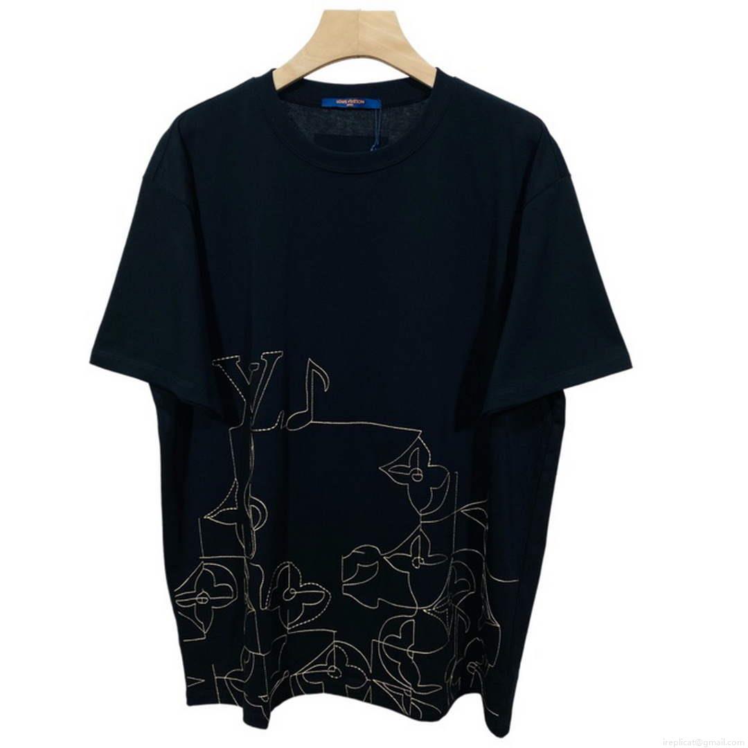 LV 1AB4UM Louis Vuitton Print Cotton Jersey Men Women’s T-shirt L56234