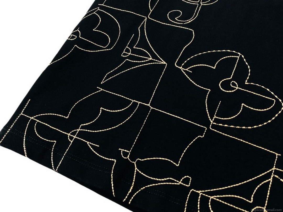 LV 1AB4UM Louis Vuitton Print Cotton Jersey Men Women’s T-shirt L56234