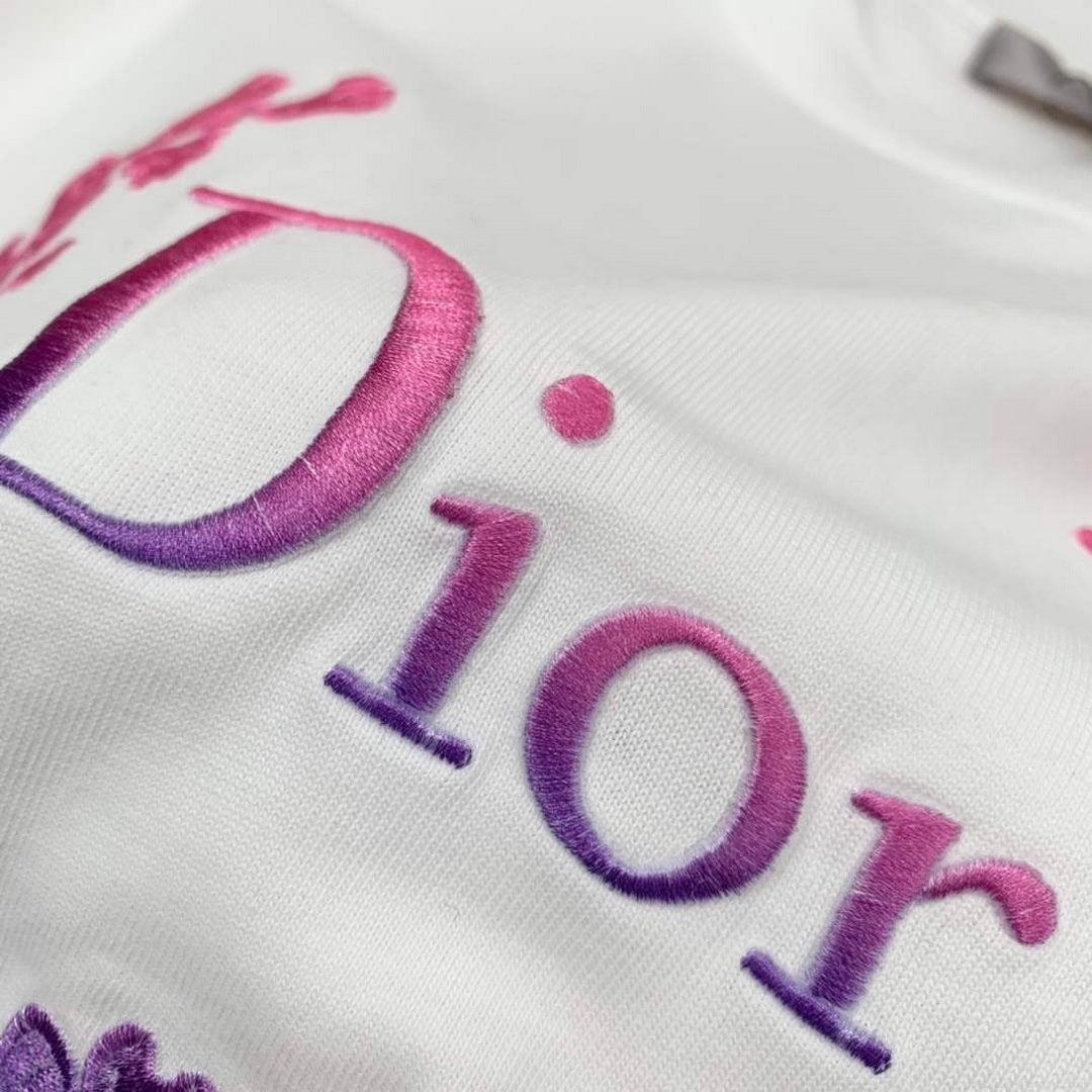 Dior 313J696 Men’s Women’s Relaxed Fit Cotton Jersey T-shirt D65842