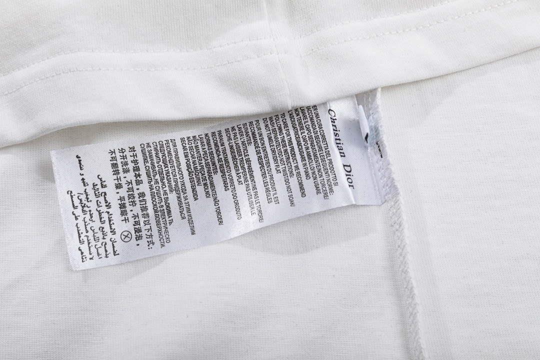 Dior 313J696 Men’s Women’s Relaxed Fit Cotton Jersey T-shirt D65849