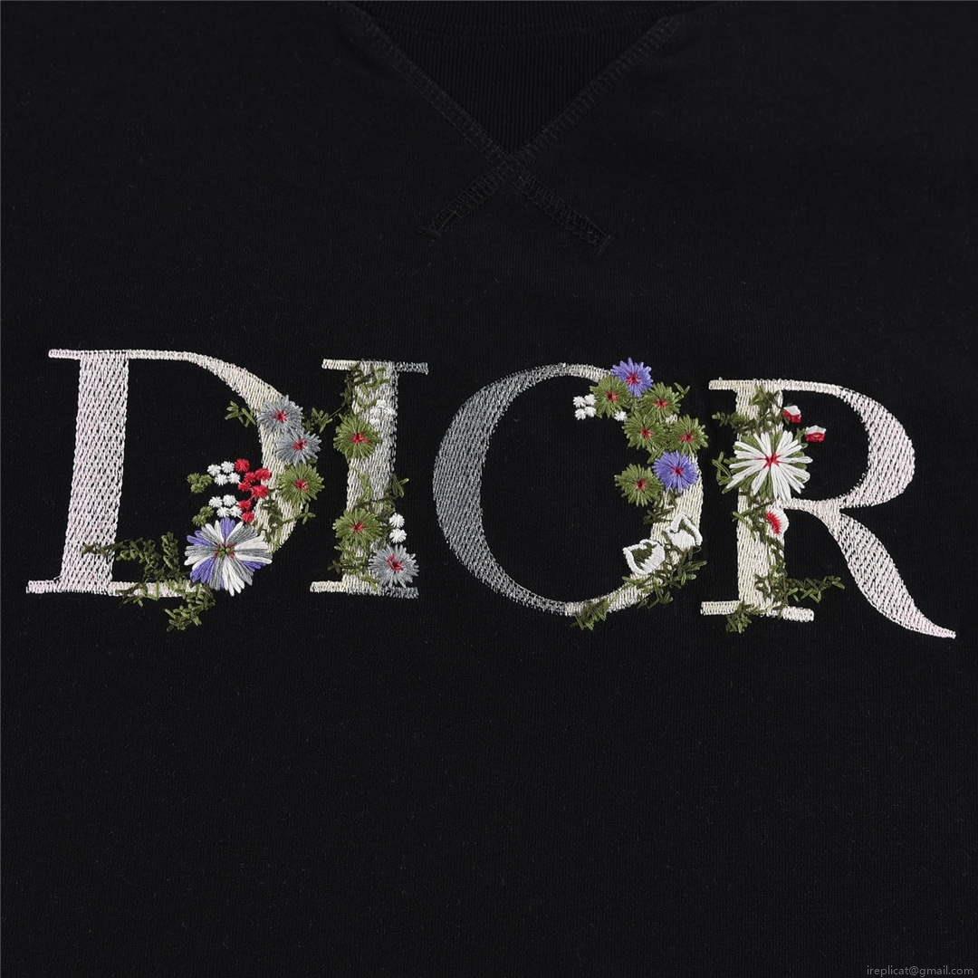Dior 313J696 Men’s Women’s Relaxed Fit Cotton Jersey T-shirt D65850