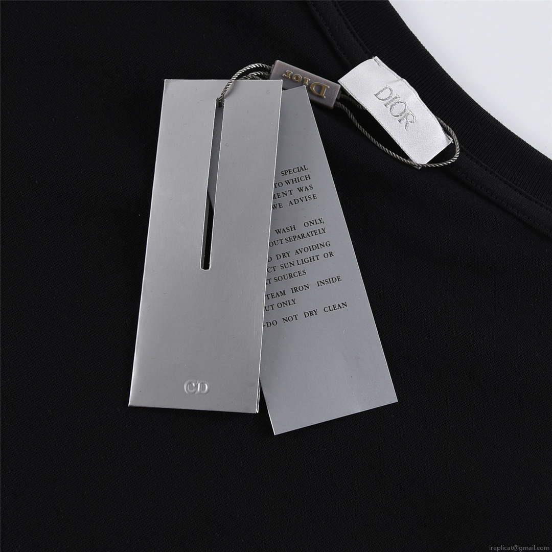 Dior 313J696 Men’s Women’s Relaxed Fit Cotton Jersey T-shirt D65850