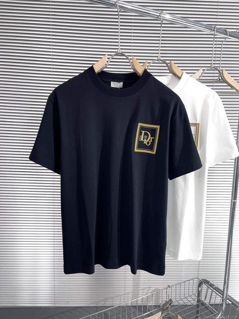Dior 313J696 Men’s Women’s Relaxed Fit Cotton Jersey T-shirt D65854