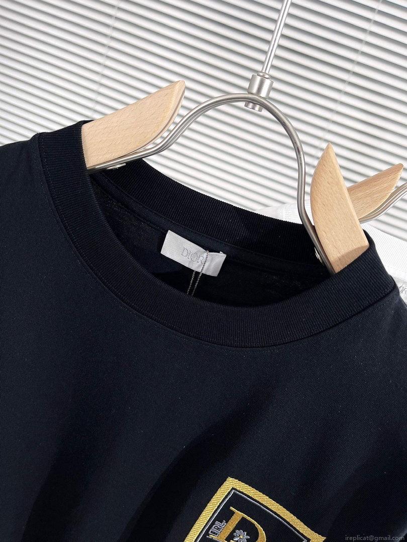 Dior 313J696 Men’s Women’s Relaxed Fit Cotton Jersey T-shirt D65854