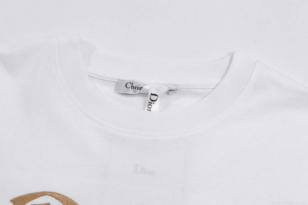 Dior 313J647 Men’s Women’s Relaxed Fit Cotton Jersey T-shirt D65860