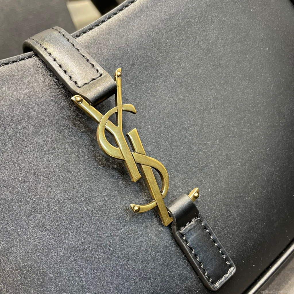 YSL LE5À7 657228 Hobo Bag In Smooth Leather Black