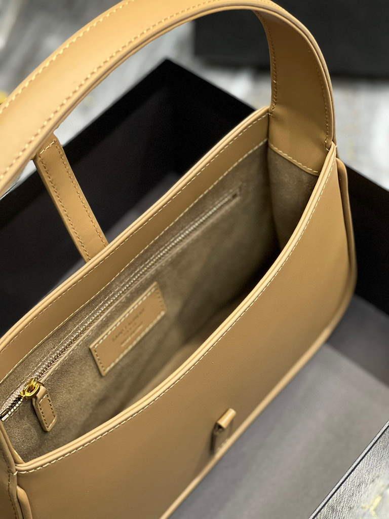 YSL LE5À7 Hobo Bag In Smooth Leather 657228 Apricot