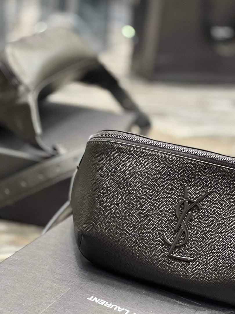 YSL 569737 Classic Crossbody Leather Bag Black Buckle