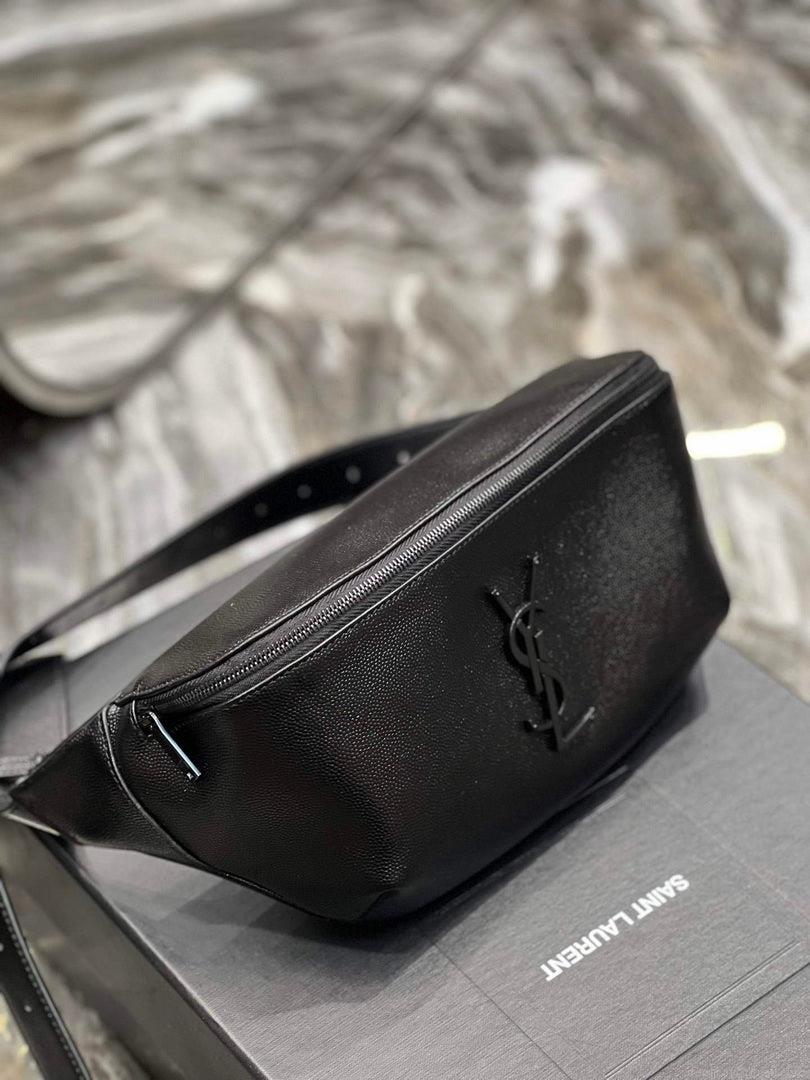 YSL 569737 Classic Crossbody Leather Bag Black Buckle